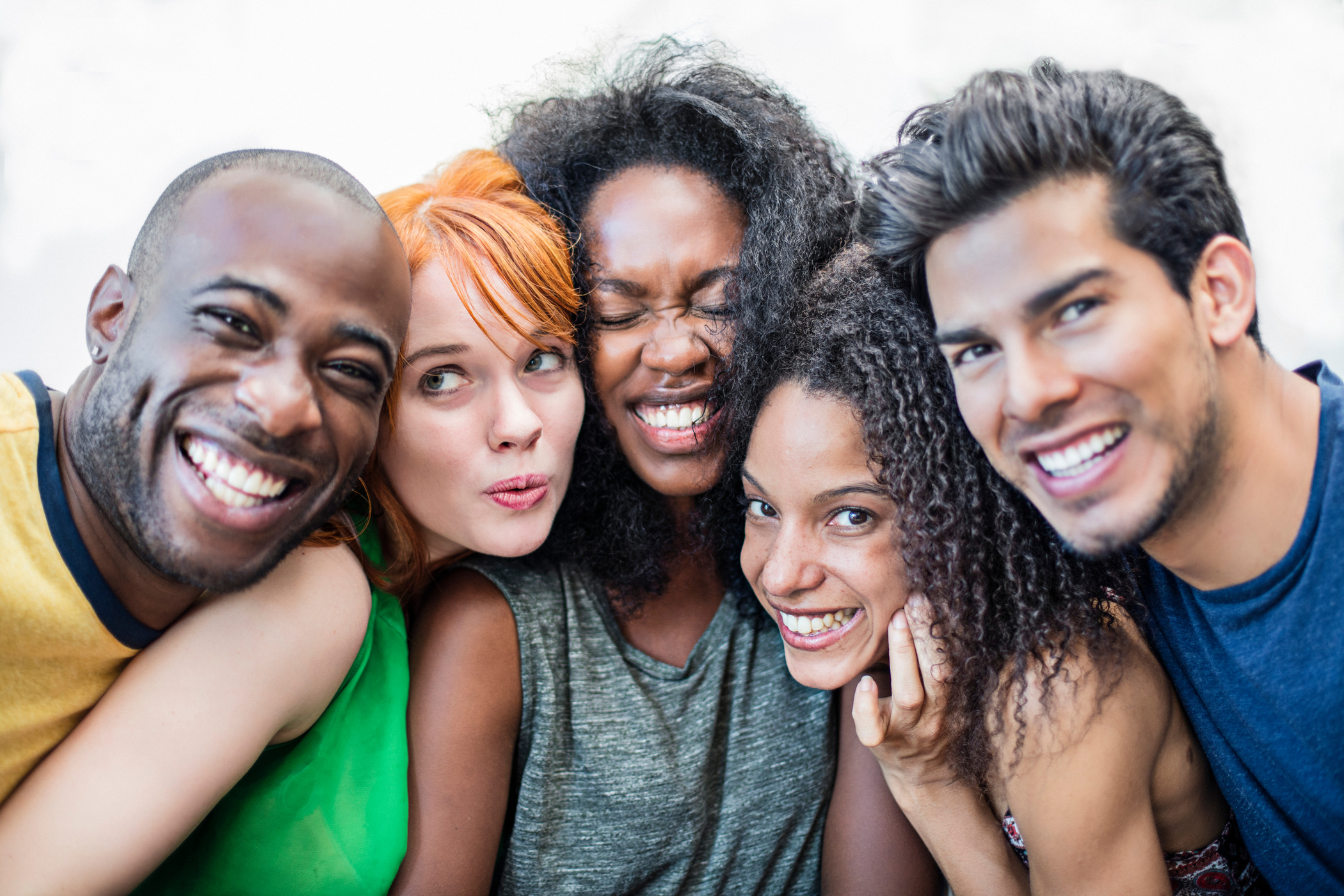 Happy young people having fun together